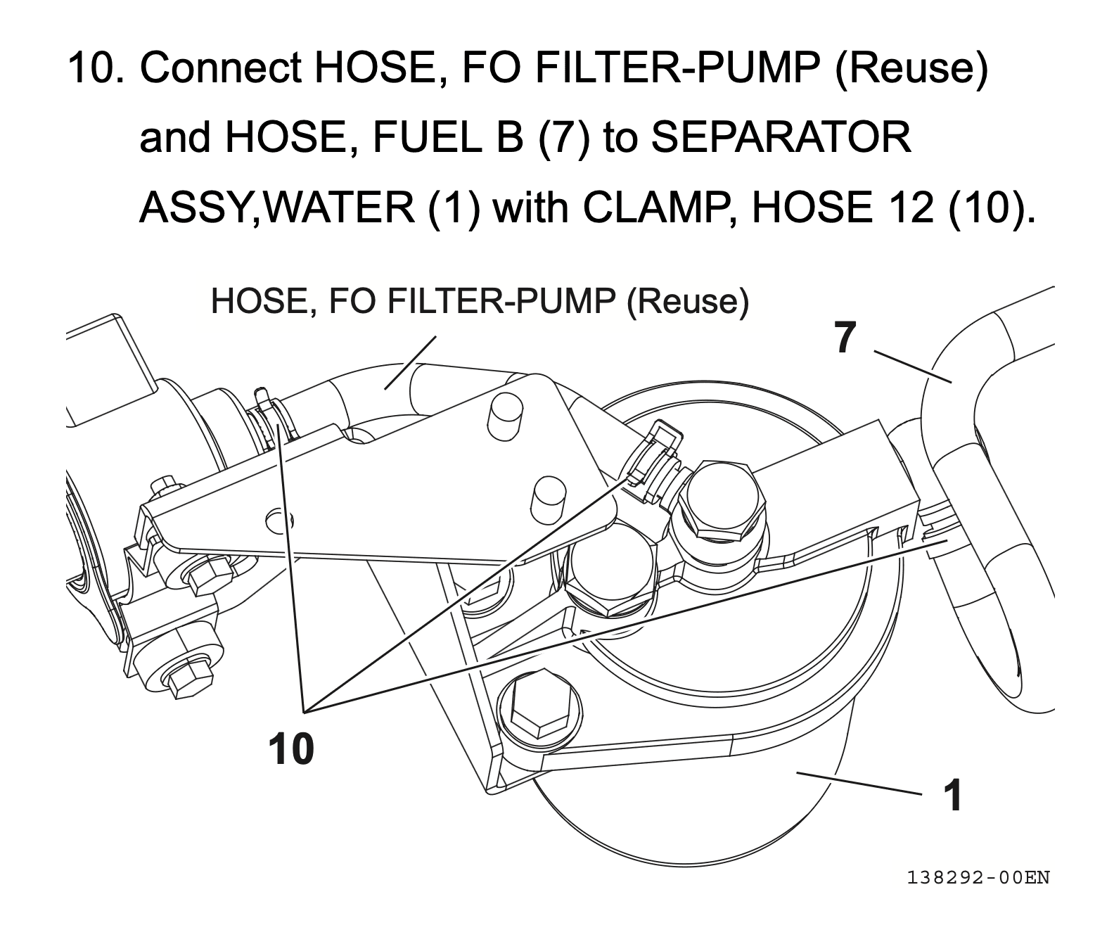 Technical hose detail